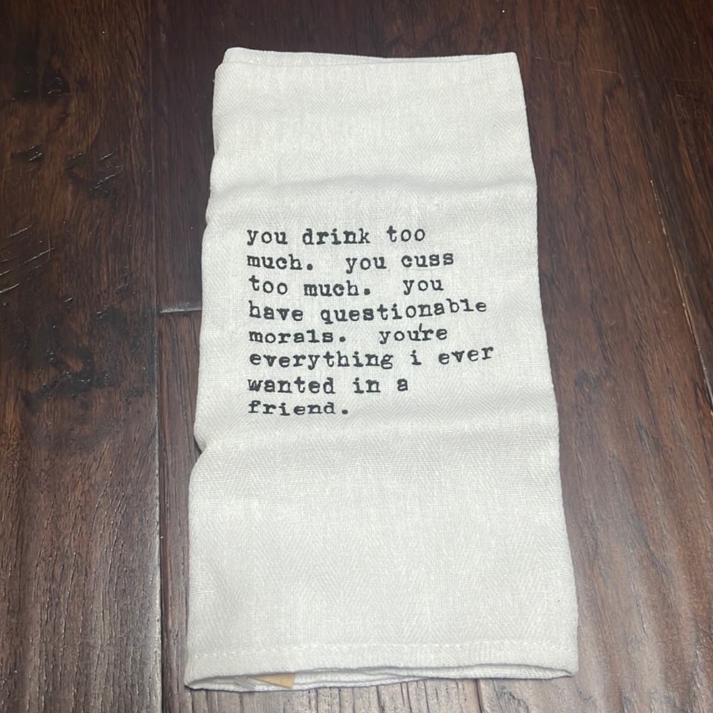 Funny Friend- cotton tea towel